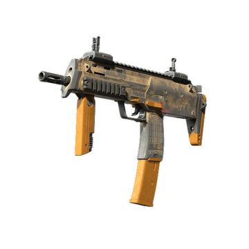 MP7 | Short Ochre (Battle-Scarred)
