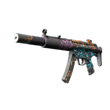 MP5-SD | Neon Squeezer (Battle-Scarred)