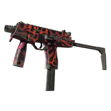 StatTrak™ MP9 | Ruby Poison Dart (Well-Worn)