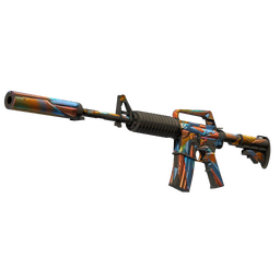 M4A1-S | Leaded Glass (Well-Worn)