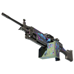 StatTrak™ M249 | Downtown (Battle-Scarred)