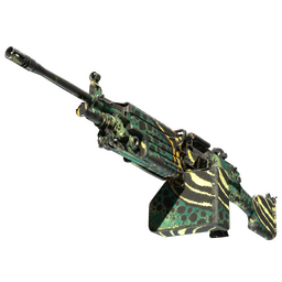 StatTrak™ M249 | Emerald Poison Dart (Field-Tested)