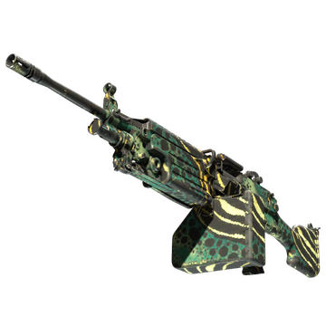 StatTrak™ M249 | Emerald Poison Dart (Field-Tested)