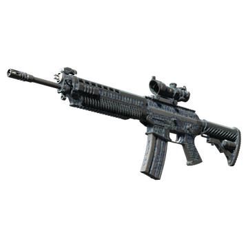 Souvenir SG 553 | Waves Perforated (Battle-Scarred)