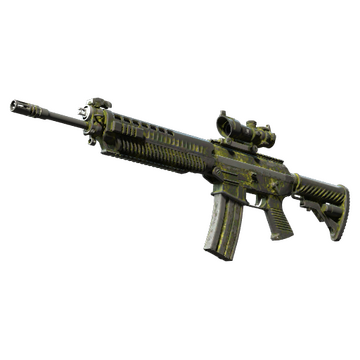 Souvenir SG 553 | Gator Mesh (Battle-Scarred)