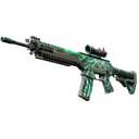 StatTrak™ SG 553 | Dragon Tech (Minimal Wear)
