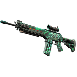 StatTrak™ SG 553 | Dragon Tech (Minimal Wear)