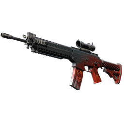 StatTrak™ SG 553 | Darkwing (Battle-Scarred)