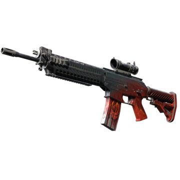 SG 553 | Darkwing (Battle-Scarred)