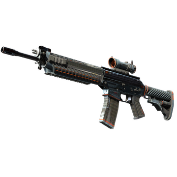 SG 553 | Phantom (Battle-Scarred)