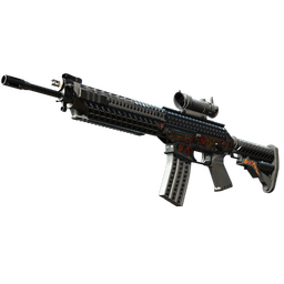 StatTrak™ SG 553 | Heavy Metal (Minimal Wear)