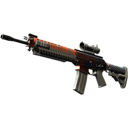 StatTrak™ SG 553 | Danger Close (Well-Worn)