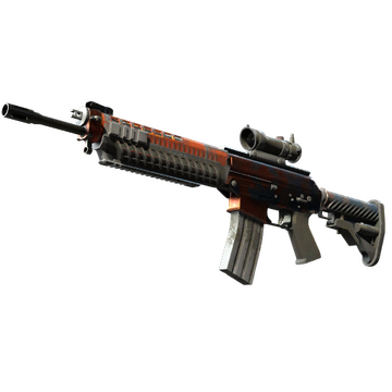 StatTrak™ SG 553 | Danger Close (Battle-Scarred)