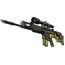 StatTrak™ SCAR-20 | Jungle Slipstream (Battle-Scarred)