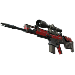 StatTrak™ SCAR-20 | Crimson Web (Well-Worn)