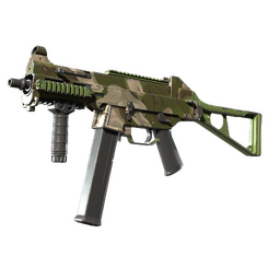 UMP-45 | Green Swirl (Well-Worn)