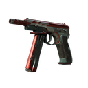 CZ75-Auto | Red Astor (Battle-Scarred)