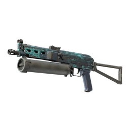 StatTrak™ PP-Bizon | Cobalt Halftone (Well-Worn)