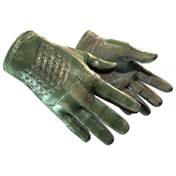 ★ Driver Gloves | Racing Green (Battle-Scarred)