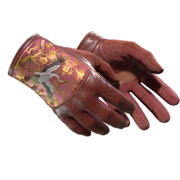 ★ Driver Gloves | Brocade Crane (Well-Worn)