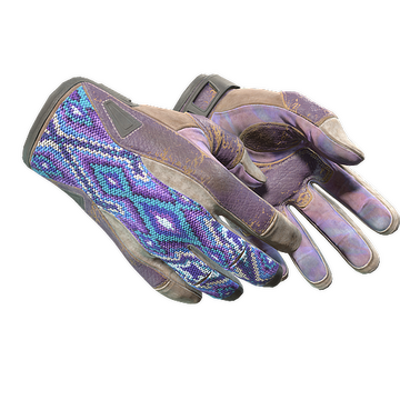 ★ Sport Gloves | Violet Beadwork (Battle-Scarred)