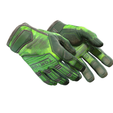 ★ Specialist Gloves | Lime Polycam (Battle-Scarred)