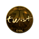 Sticker | twist (Gold) | Katowice 2019