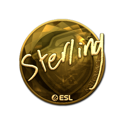 Sticker | sterling (Gold) | Katowice 2019