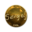 Sticker | sergej (Gold) | Katowice 2019