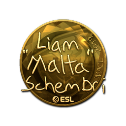 Sticker | malta (Gold) | Katowice 2019