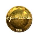 Sticker | electronic (Gold) | Katowice 2019