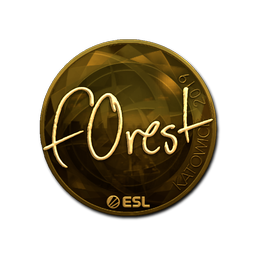 Sticker | f0rest (Gold) | Katowice 2019