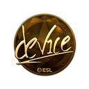 Sticker | device (Gold) | Katowice 2019