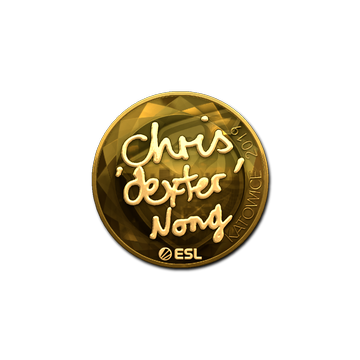 Sticker | dexter (Gold) | Katowice 2019