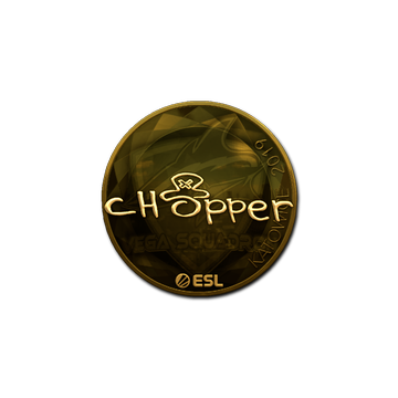 Sticker | chopper (Gold) | Katowice 2019