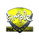 Sticker | s1mple (Foil) | Krakow 2017