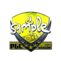 Sticker | s1mple (Foil) | Krakow 2017