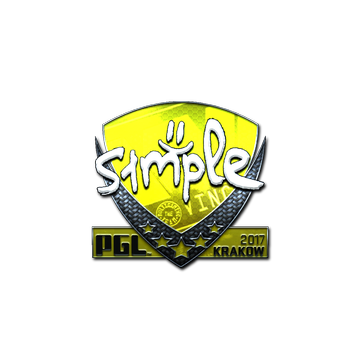 Sticker | s1mple (Foil) | Krakow 2017