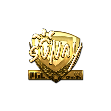 Sticker | suNny (Gold) | Krakow 2017