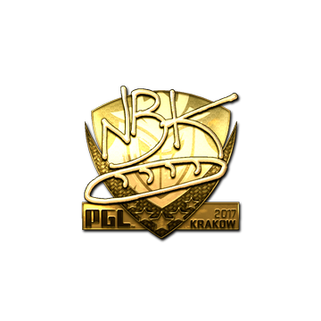 Sticker | NBK- (Gold) | Krakow 2017
