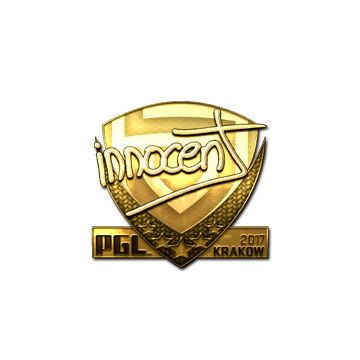 Sticker | innocent (Gold) | Krakow 2017