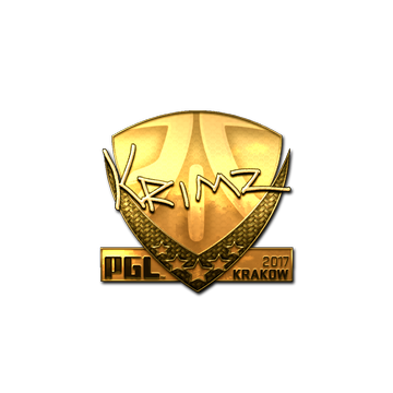 Sticker | KRIMZ (Gold) | Krakow 2017