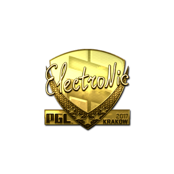Sticker | electronic (Gold) | Krakow 2017