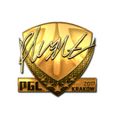 Sticker | flusha (Gold) | Krakow 2017