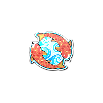 Sticker | Twin Koi