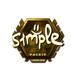 Sticker | s1mple (Gold) | London 2018