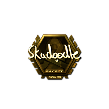 Sticker | Skadoodle (Gold) | London 2018