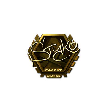 Sticker | STYKO (Gold) | London 2018