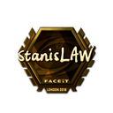 Sticker | stanislaw (Gold) | London 2018