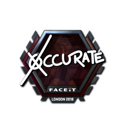 Sticker | xccurate (Foil) | London 2018